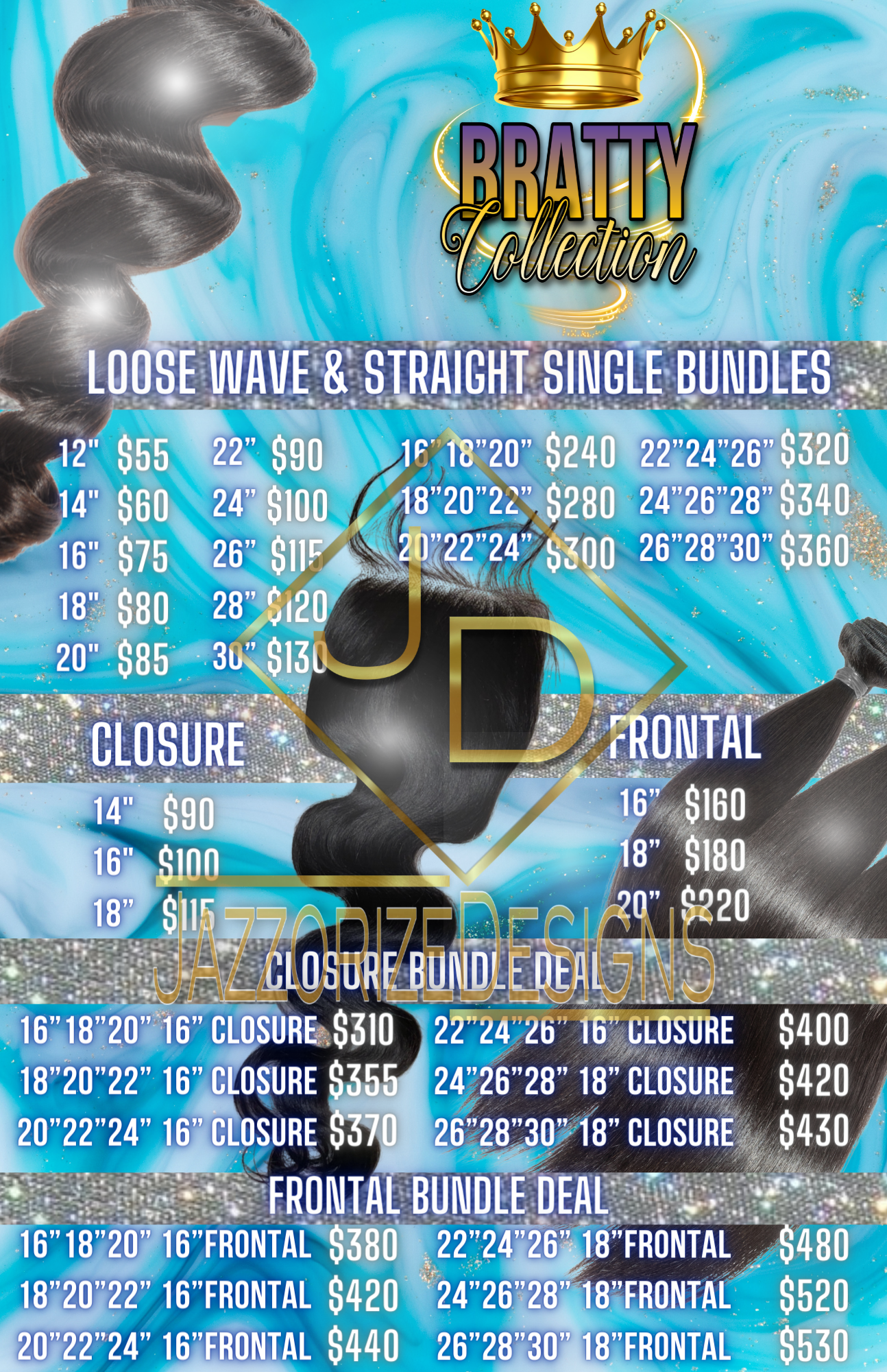 Price list (print) flyer