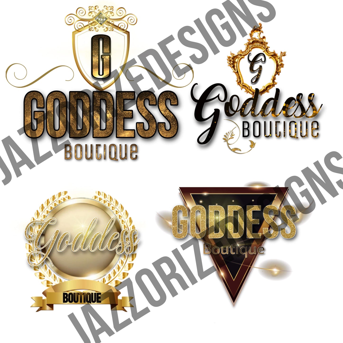 Glam Text Based Logo