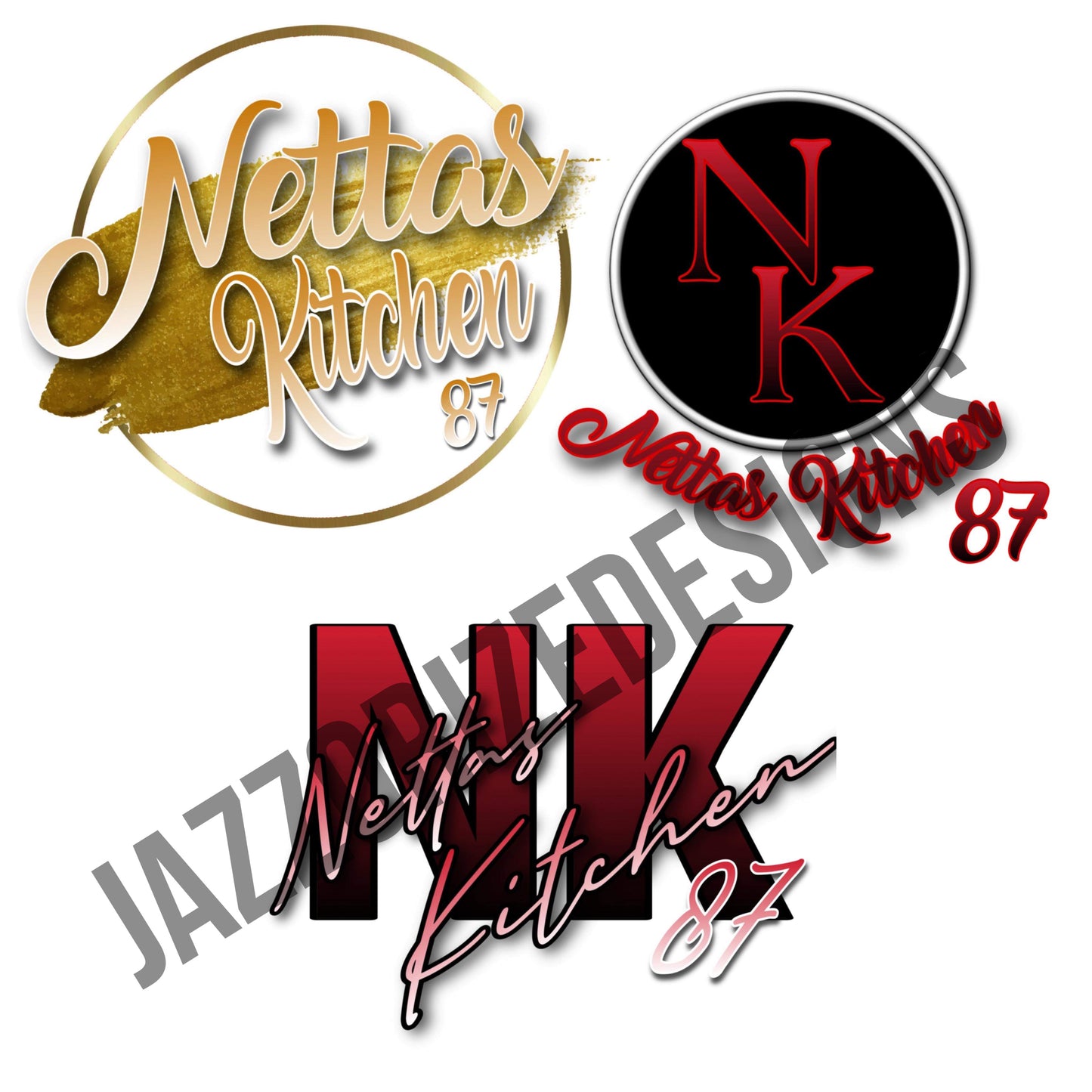 Glam Text Based Logo
