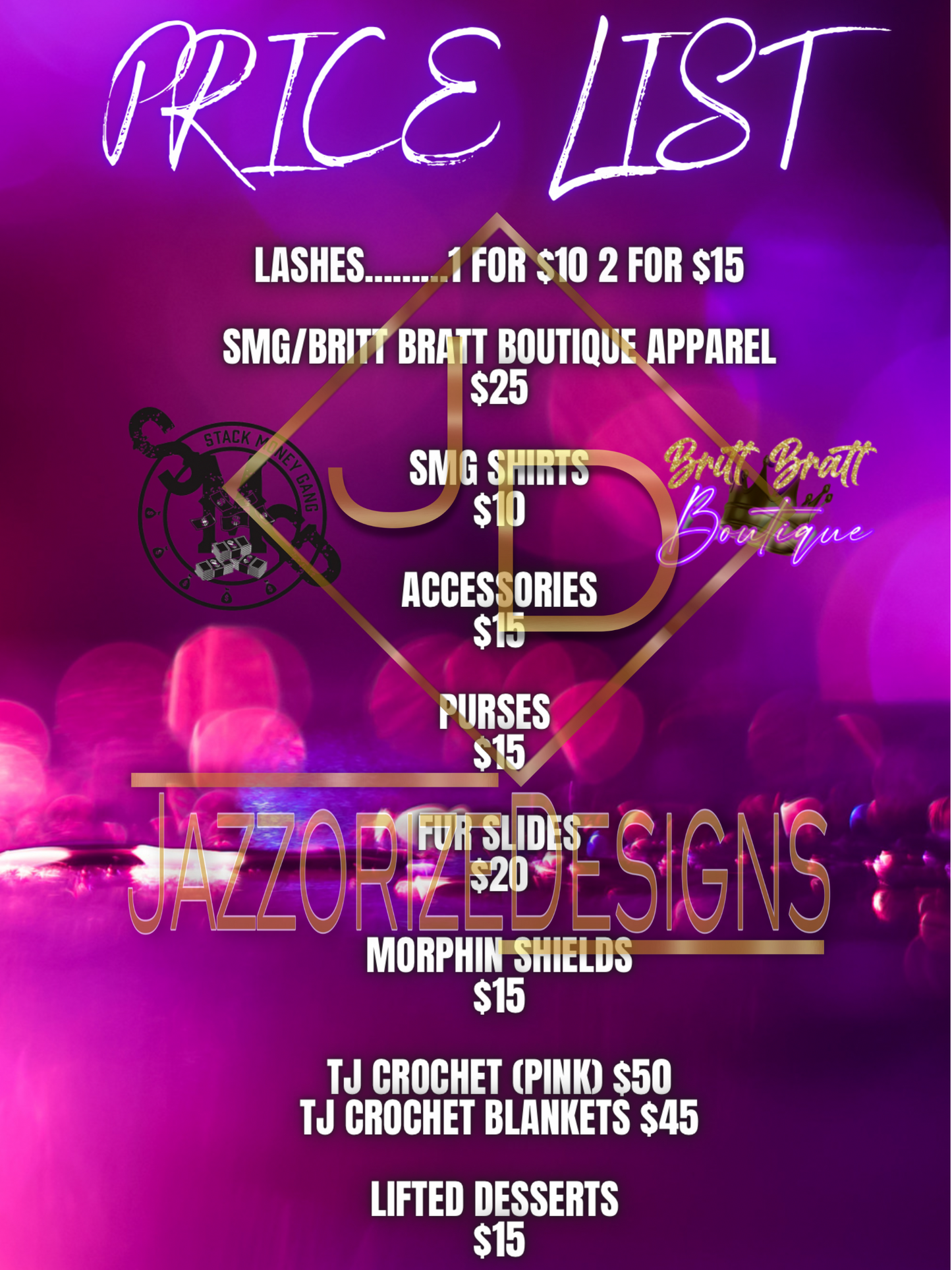 Price list (print) flyer