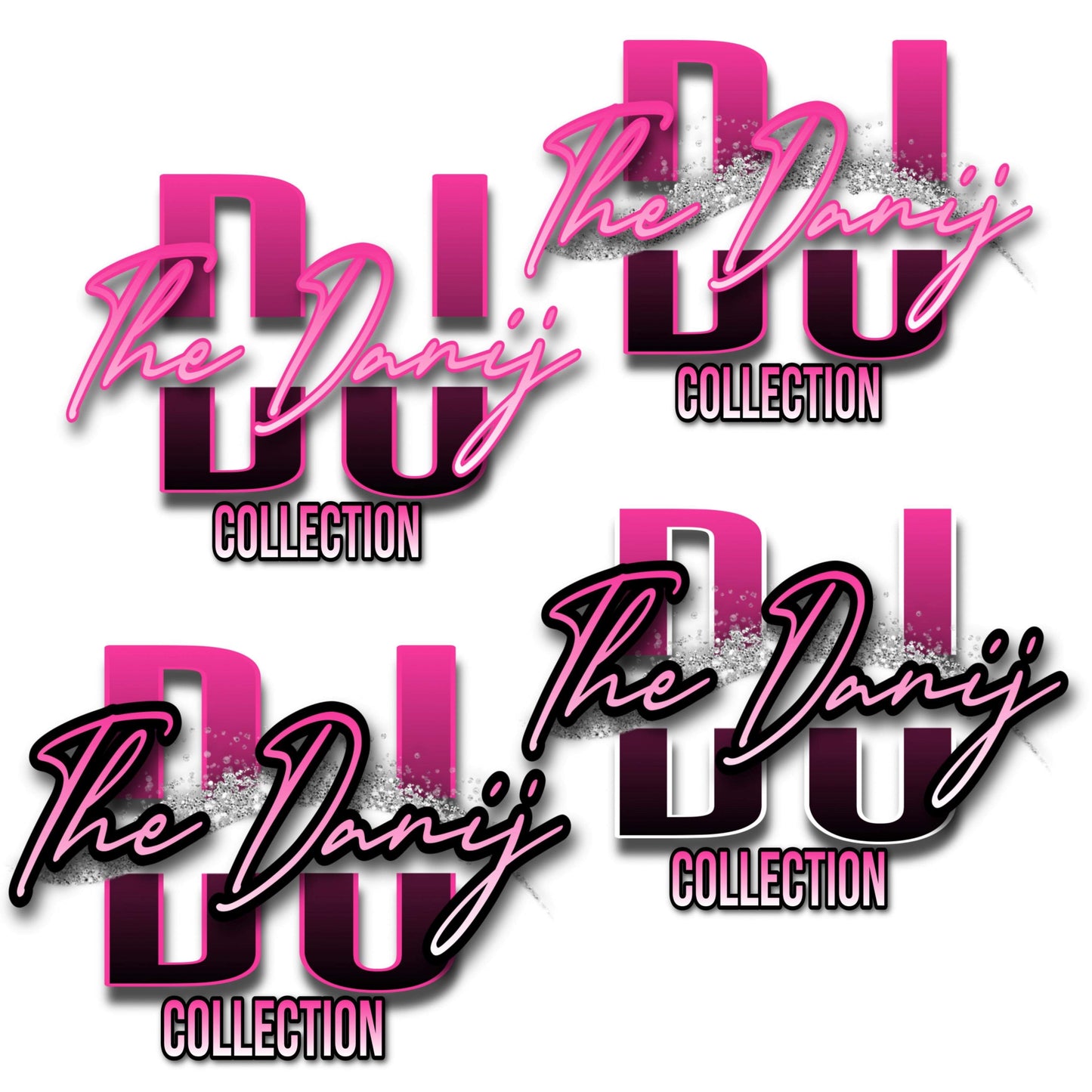Glam Text Based Logo