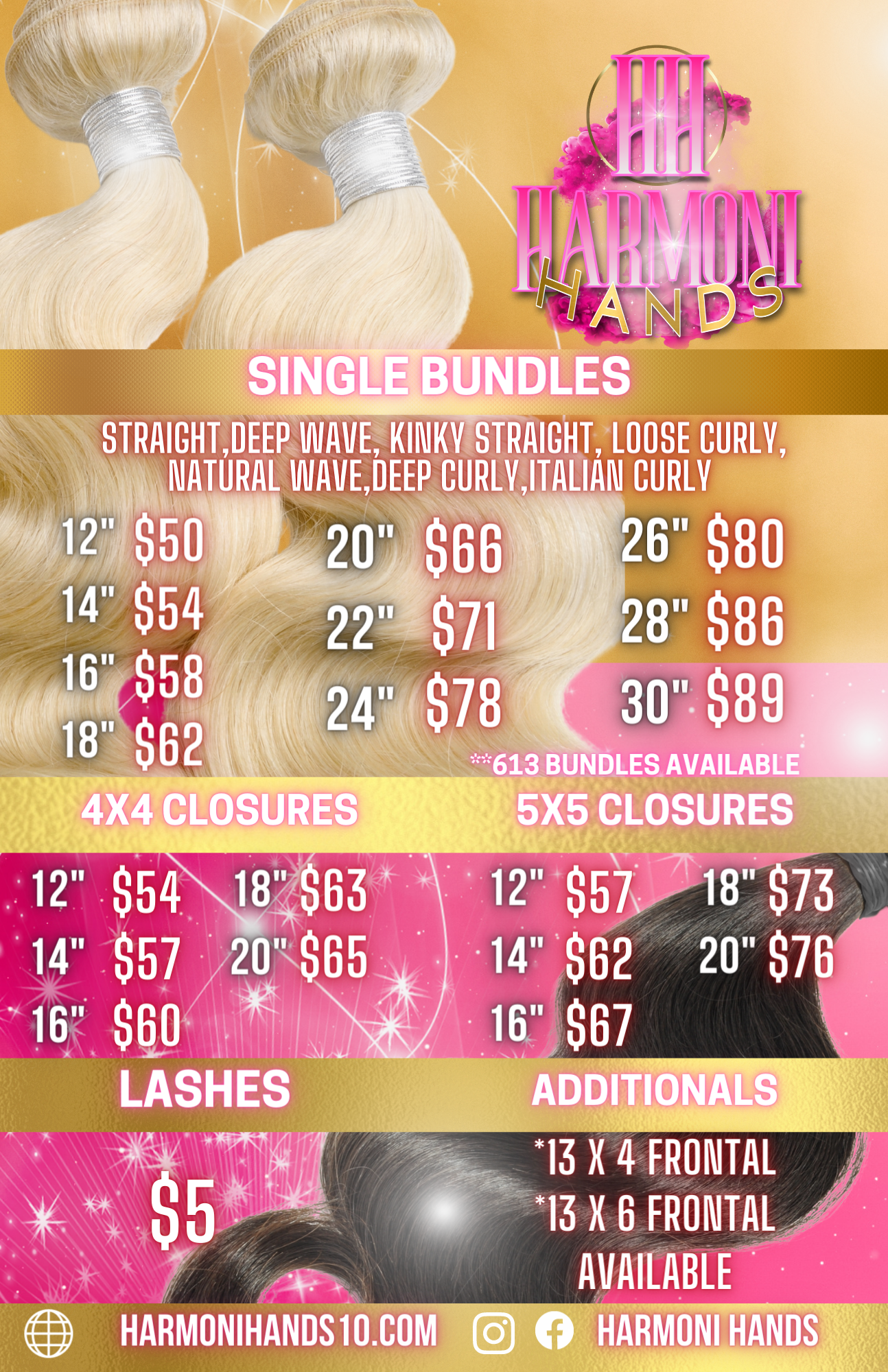Price list (print) flyer
