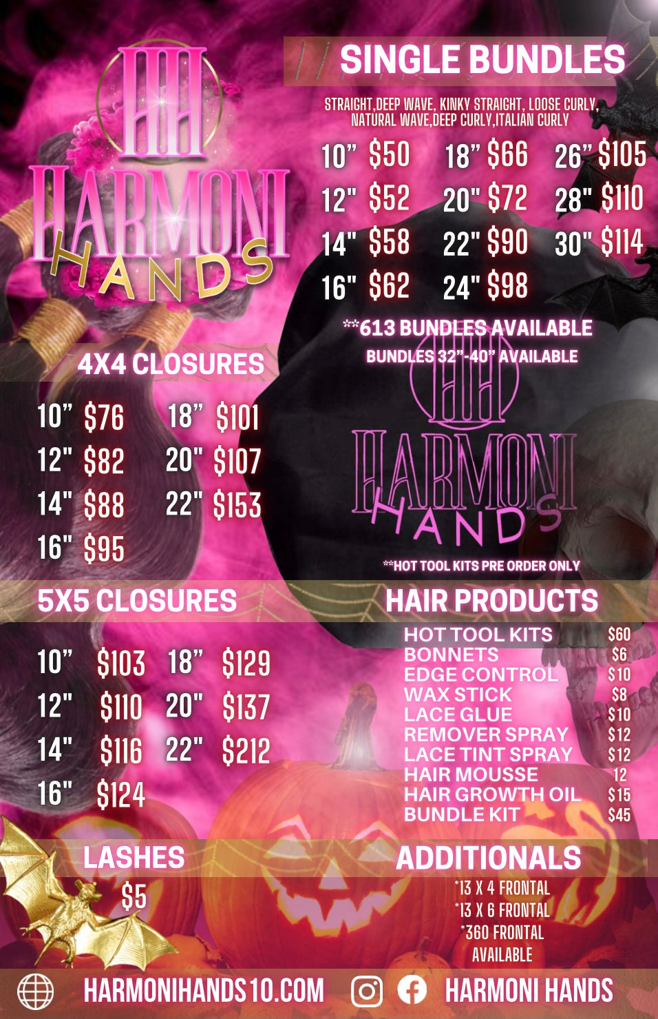 Price list (print) flyer